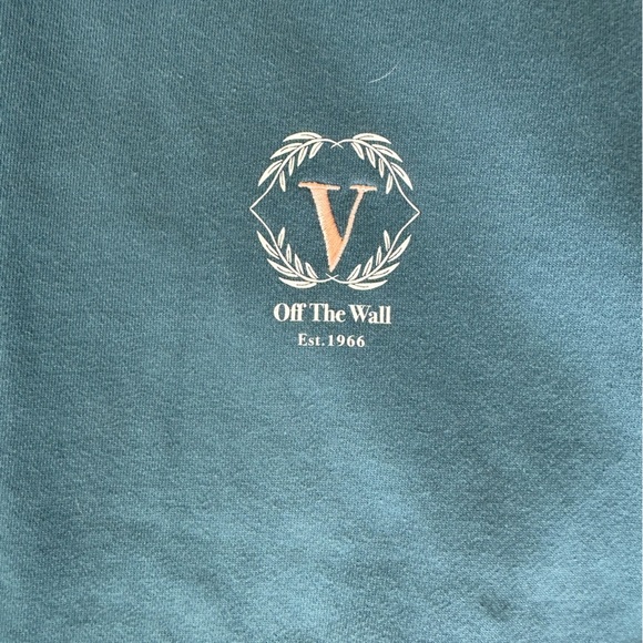 Vans leisure, teal crewneck sweatshirt size large - Picture 5 of 13
